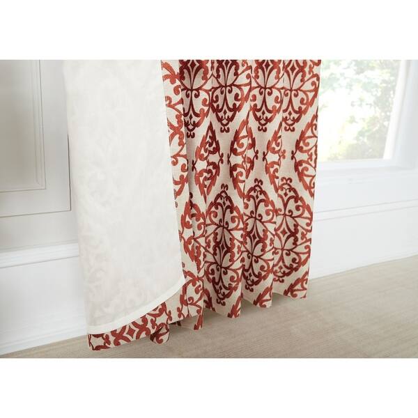 Porch & Den Laurel North Medallion Pattern Room Darkening Drapery Panel Pair Bed Bath & Beyond