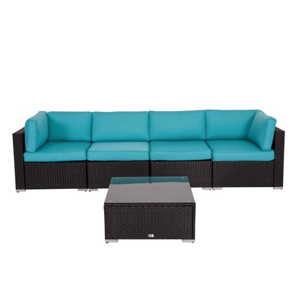 Kinbor 5 Piece Outdoor Furniture All Weather Patio Sectional Kinbor 5 Piece Outdoor Furniture