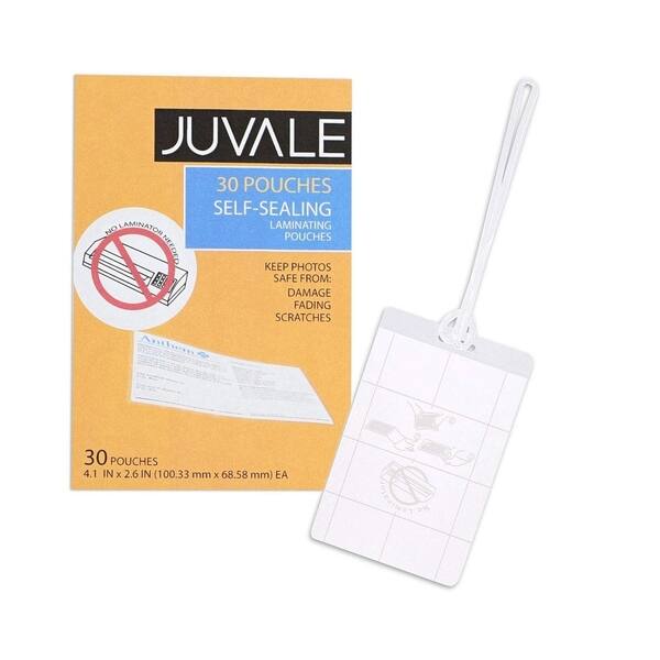 Shop Juvale 30 Pack Self Seal Laminating Pouches For Travel Luggage Tags Id Badge Overstock 28753499