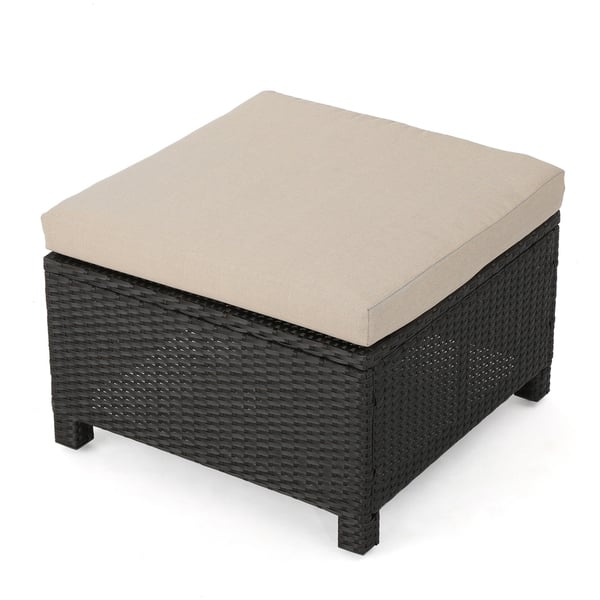 Puerta Outdoor 5 Seater Wicker Sofa Chat Set with Ottomans by ...