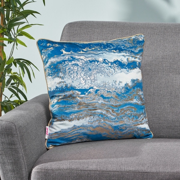Arvonia Modern Fabric Throw Pillow Cover by Christopher Knight Home