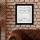 preview thumbnail 7 of 5, Oliver Gal 'Ray-Ban Wayfarer SPECTACLE FRAMES 1953' Fashion and Glam Framed Blueprint Wall Art - Black, White 10 x 12 - Black