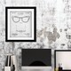preview thumbnail 1 of 5, Oliver Gal 'Ray-Ban Wayfarer SPECTACLE FRAMES 1953' Fashion and Glam Framed Blueprint Wall Art - Black, White 15 x 18 - Black