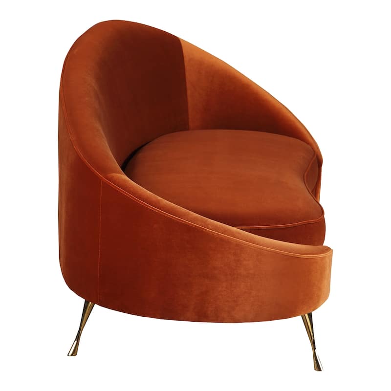 Aurelle Home Retro Glam Lounge Chaise