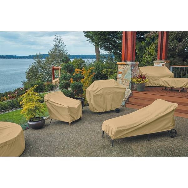 Shop Classic Accessories Terrazzo Water Resistant 65 Inch Patio Chaise Lounge Chair Cover 2 Pack Overstock 28756537