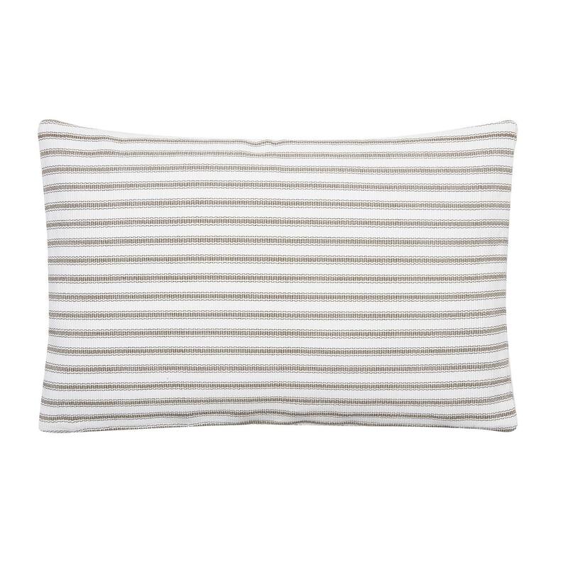 Ticking Stripe 14 x 22 Cotton Pillow