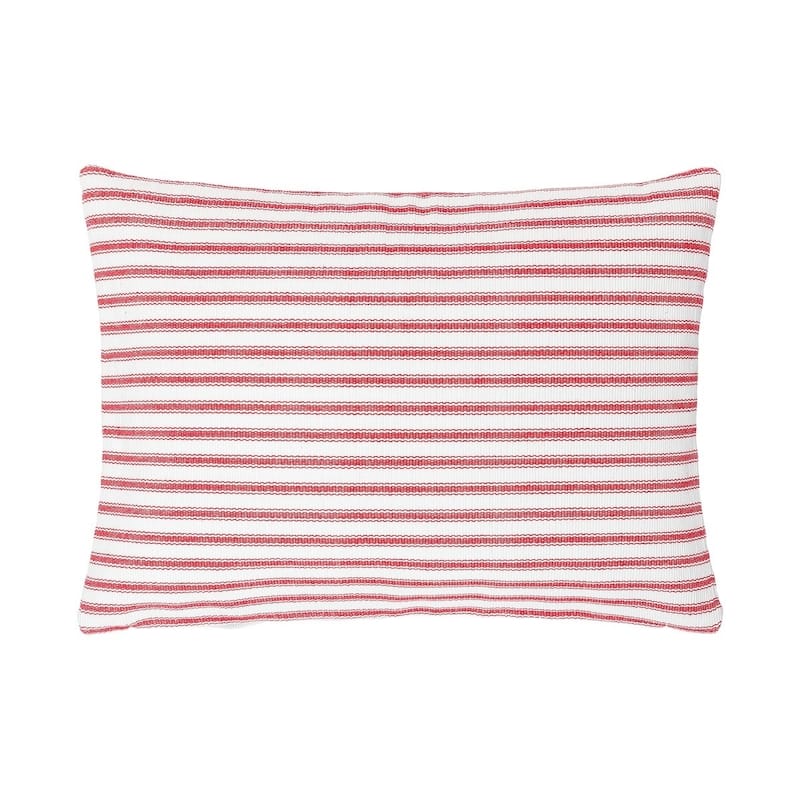 Ticking Stripe 14 x 22 Cotton Pillow