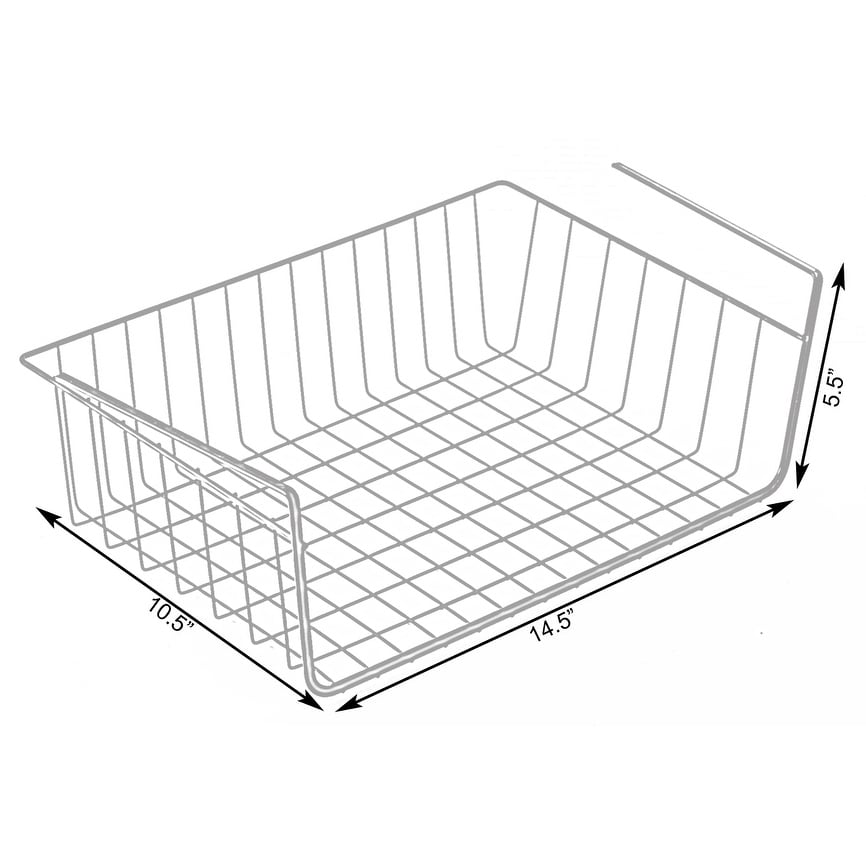 Hanging Under Shelf Metal Storage Basket - On Sale - Bed Bath