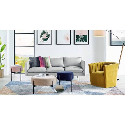 Kardiel Mid-Century Oscar 87" Sofa - Width 86.61" x Depth 37.40" x Height 31.89" - Width 86.61" x Depth 37.40" x Height 31.89"