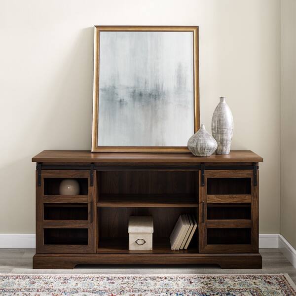 Shop The Gray Barn 58 Sliding Glass Door Tv Console 58 X 16 X