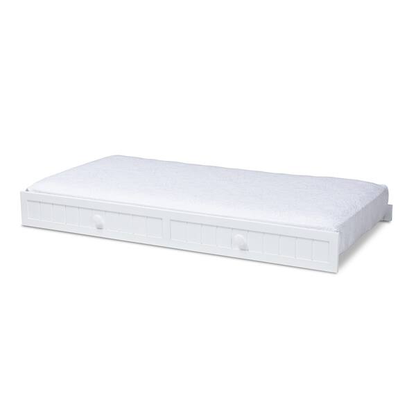 slide 2 of 6, Taylor & Olive Candelilla White Farmhouse Trundle N/A