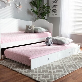 Taylor & Olive Candelilla White Farmhouse Trundle