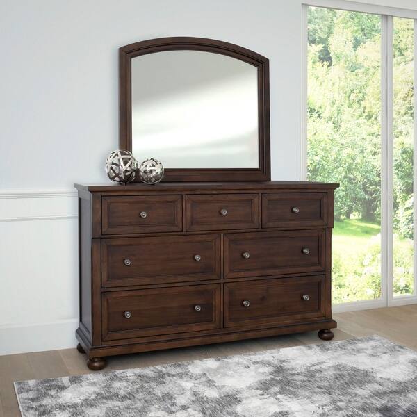 Shop Abbyson Hartford Brown Dresser And Or Mirror On Sale