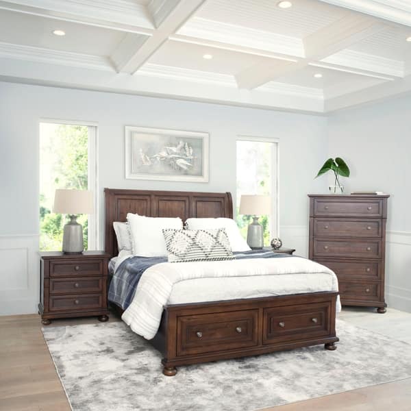 Abbyson Hartford 4 Piece Bedroom Set - Overstock - 28758508