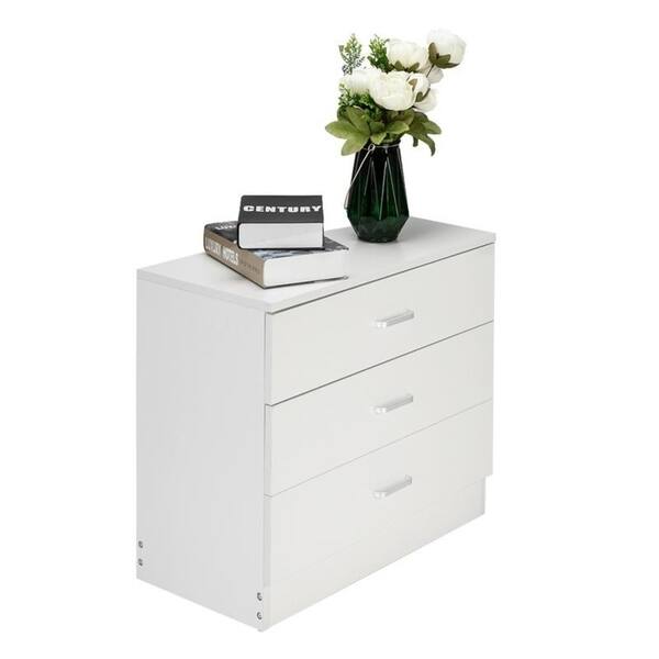 Shop Fch Wood Simple 3 Drawer Dresser White Free Shipping Today