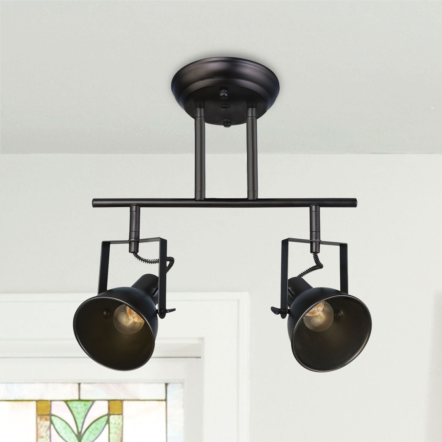 Carbon Loft Demille Semi Flush Mount Adjule Track Carbon Loft Demille Semi Flush Mount
