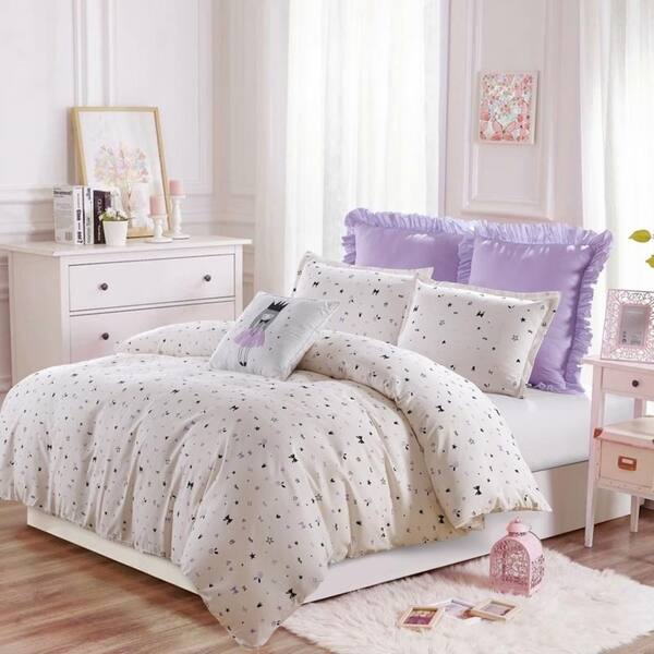 Shop The Little Princess Purple Gray Comforter Set Machine