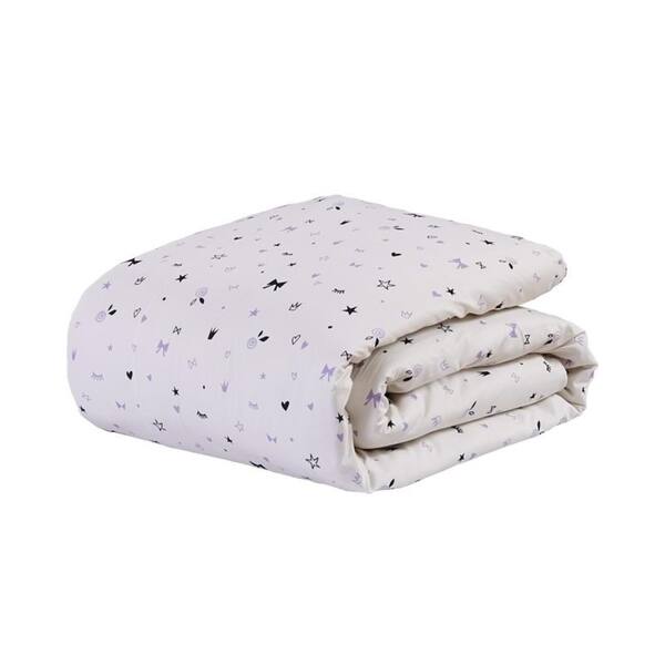 Shop The Little Princess Purple Gray Comforter Set Machine