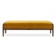 preview thumbnail 7 of 35, Carson Carrington Lagaro Mid-Century 55-inch Bench - Width 55" x Depth 22" x Height 17" Yellow - Velvet - Entryway