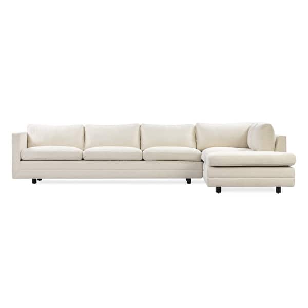 Karl Mid Century Manhattan 91 Woven Fabric Sectional Woven Fabric Sectional
