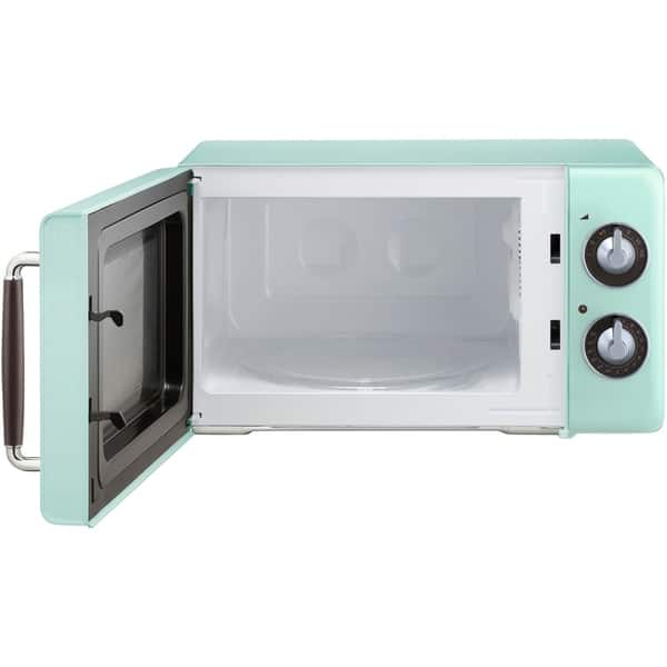 Nostalgia Retro 0.7 Cu. ft. 700-Watt Countertop Microwave Oven - Aqua