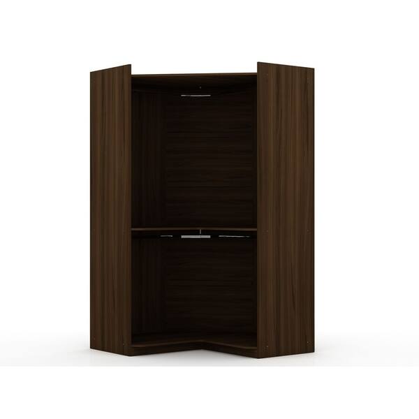 Shop Mulberry Modern Open Corner Closet With 2 Hanging Rods Free