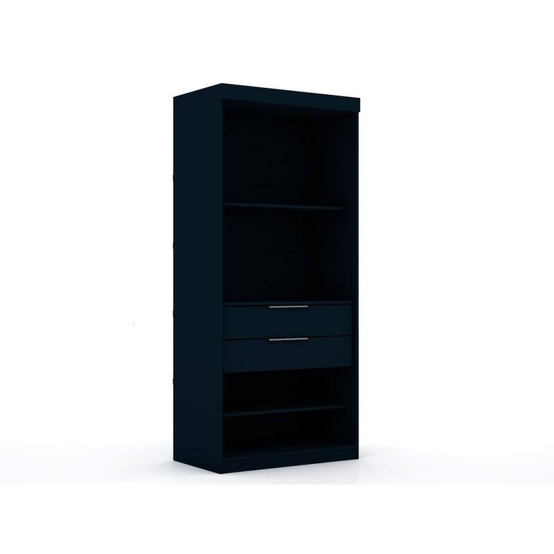 Mulberry Open 3 Sectional Modem Wardrobe Closet with 6 Drawers