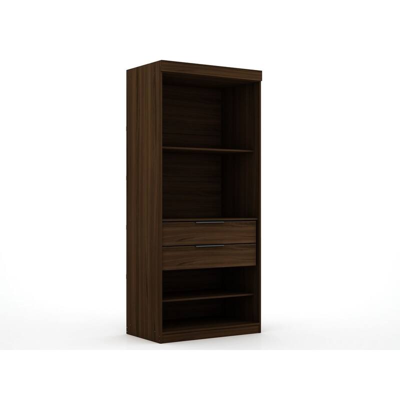 Mulberry Open 3 Sectional Modem Wardrobe Closet with 6 Drawers