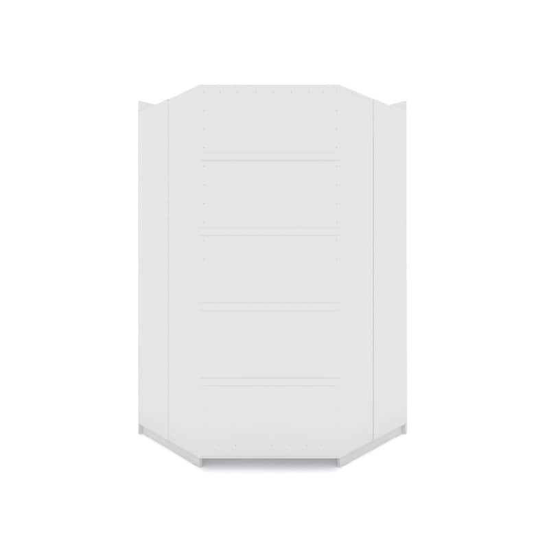 Mulberry 2.0 Modern Corner Wardrobe w/ 2 Hanging Rods