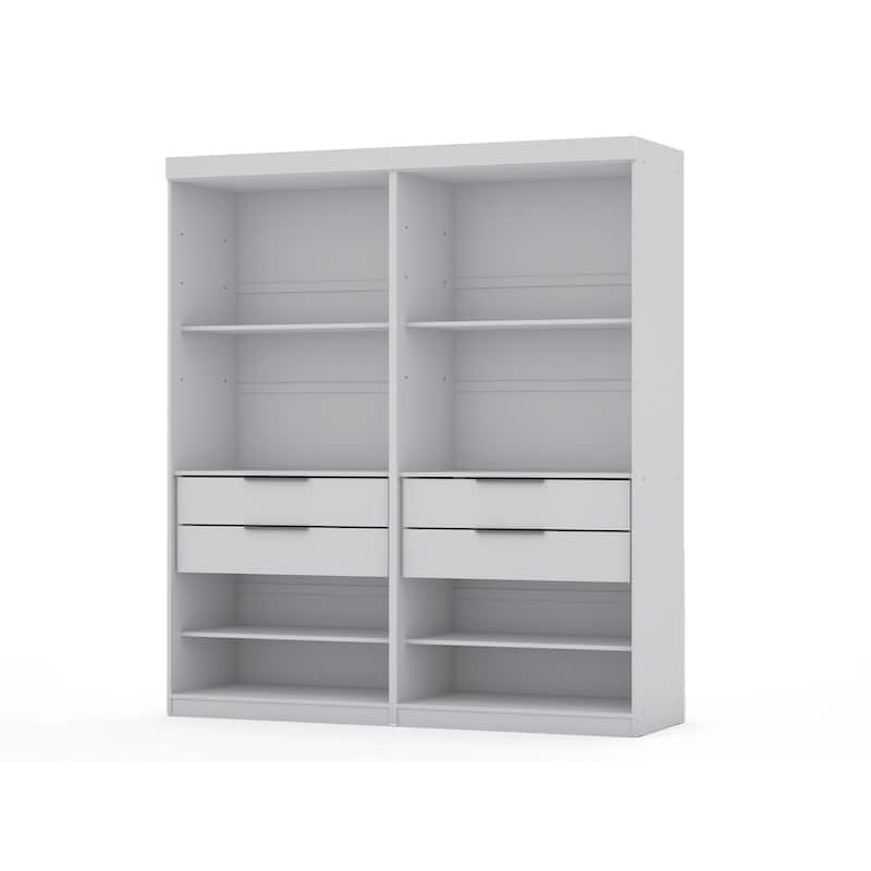 Mulberry Open 2 Sectional Modern Wardrobe Closet