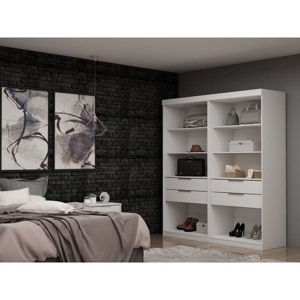 Shop Mulberry Open 2 Sectional Modern Wardrobe Closet Free