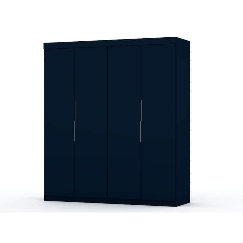 Mulberry 2 Sectional Modern Wardrobe Closet with 4 Drawers