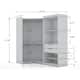 Mulberry 2.0 Semi Open 2 Sectional Modern Wardrobe Corner Closet Set of 2