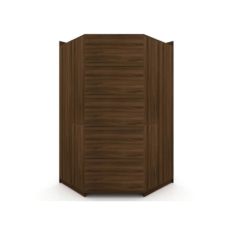 Mulberry 2.0 Semi Open 3 Sectional Modern 4 Drawer Wardrobe Corner Closet Set of 3