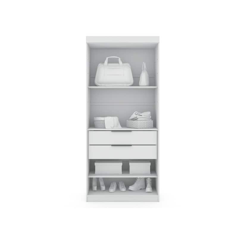 Mulberry Open 1 Sectional Modern Armoire Wardrobe Closet