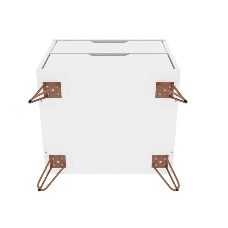 Carson Carrington Ladkolen Mid-century Modern 2 Drawer Wood Nightstand