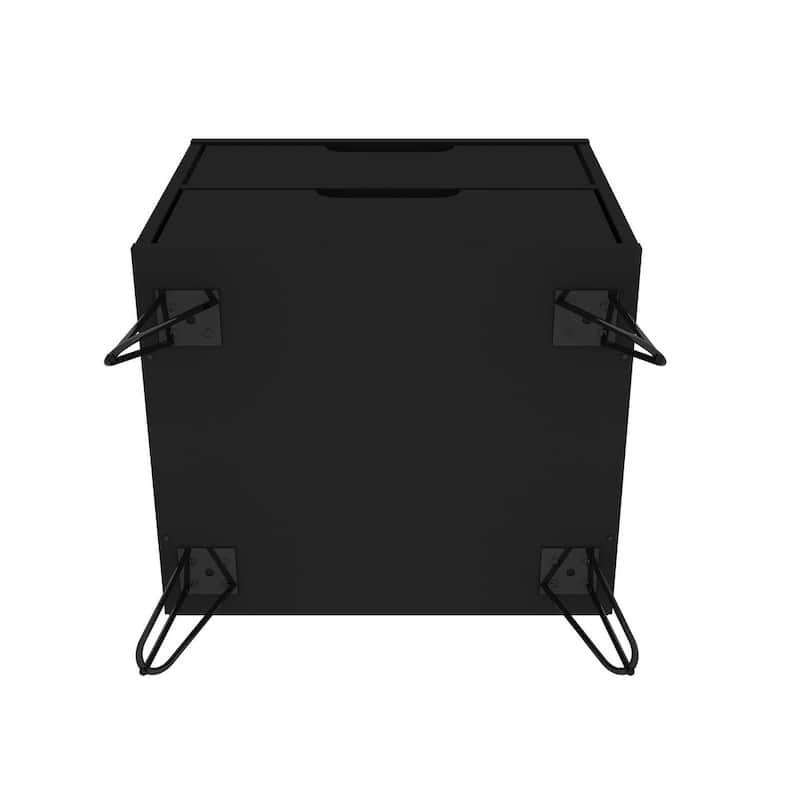 Carson Carrington Ladkolen Mid-century Modern 2 Drawer Wood Nightstand