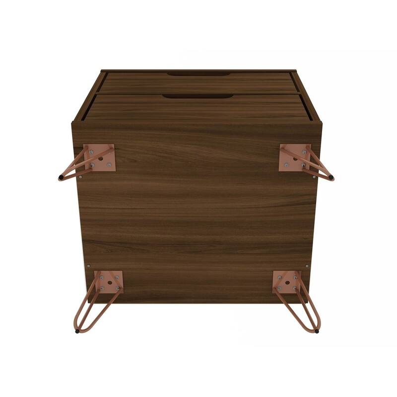 Carson Carrington Ladkolen Mid-century Modern 2 Drawer Wood Nightstand
