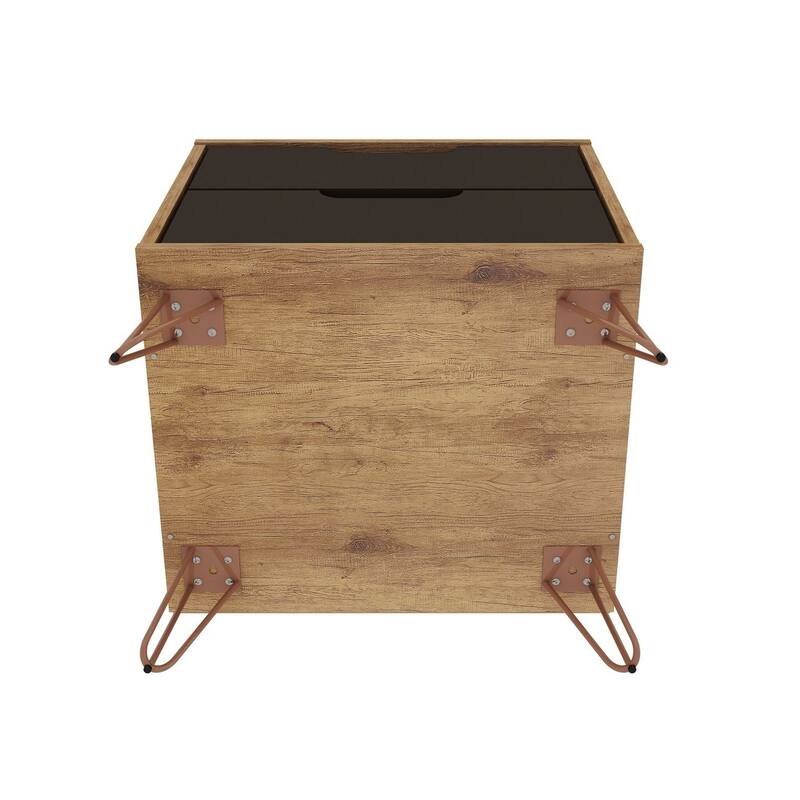Carson Carrington Ladkolen Mid-century Modern 2 Drawer Wood Nightstand