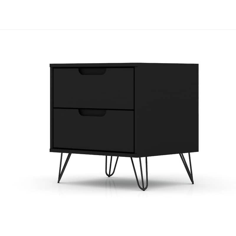 Carson Carrington Ladkolen Mid-century Modern 2 Drawer Wood Nightstand