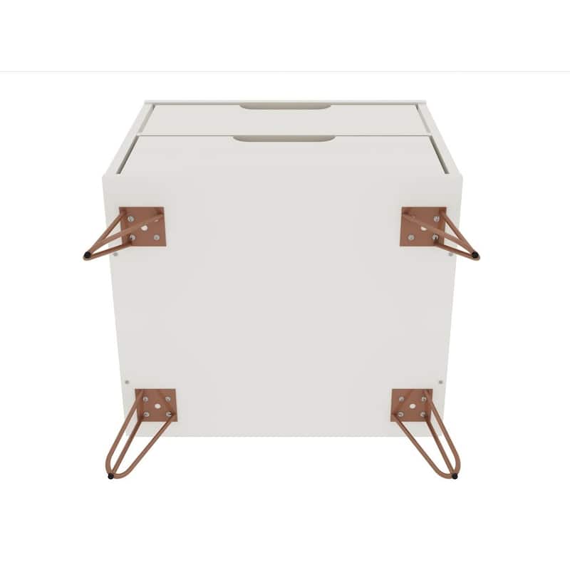 Carson Carrington Ladkolen Mid-century Modern 2 Drawer Wood Nightstand