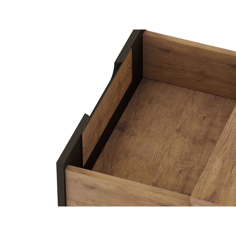 Carson Carrington Ladkolen Mid-century Modern 2 Drawer Wood Nightstand