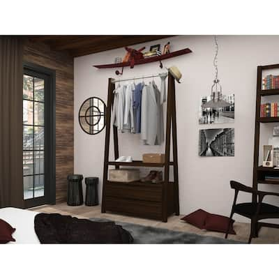 Buy Brown Mid Century Modern Armoires Wardrobe Closets Online