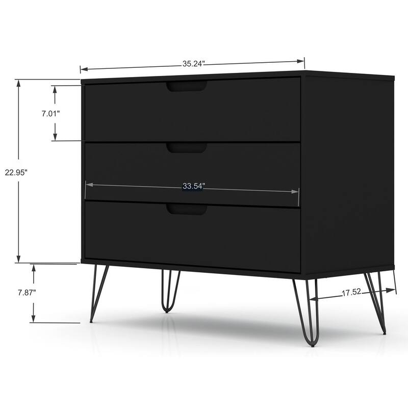 Bandene Mid Century Modern Dresser and Nightstand Set