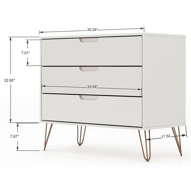 Bandene Mid Century Modern Dresser and Nightstand Set