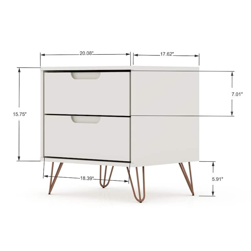 Bandene Mid Century Modern Dresser and Nightstand Set