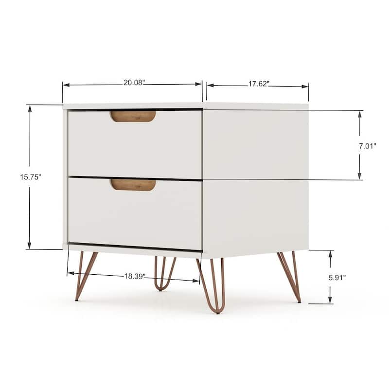 Bandene Mid Century Modern Dresser and Nightstand Set