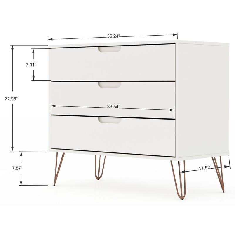 Bandene Mid Century Modern Dresser and Nightstand Set