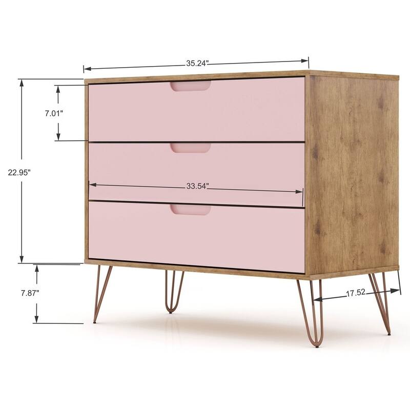 Bandene Mid Century Modern Dresser and Nightstand Set