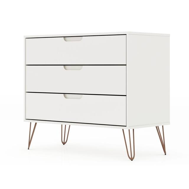 Carson Carrington Bandene Modern 3-drawer Dresser - White